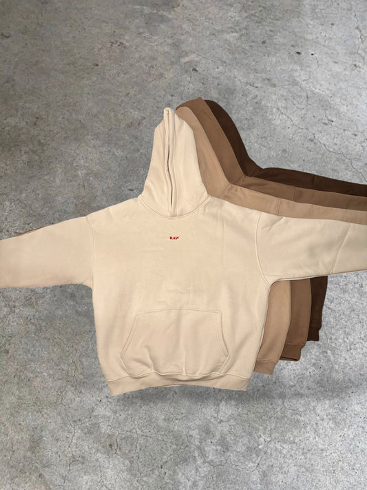 RAW Fleece Pullover Hoodie